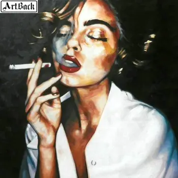 5d diy diamond painting woman smoking picture 3D square rhinestone diamond mosaic embroidery home decoration sticker
5d diy diamond painting woman smoking picture 3D square rhinestone diamond mosaic embroidery home decoration sticker