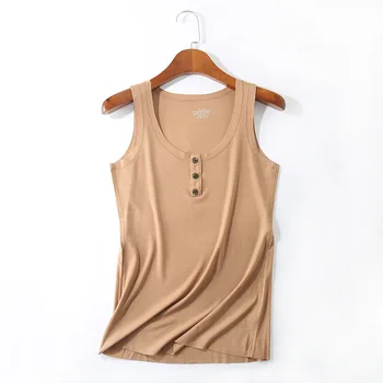 Female seamless tanks thin summer free tailor 3 buttons solid large size slim casual o-neck camisoles women tops
Female seamless tanks thin summer free tailor 3 buttons solid large size slim casual o-neck camisoles women tops
