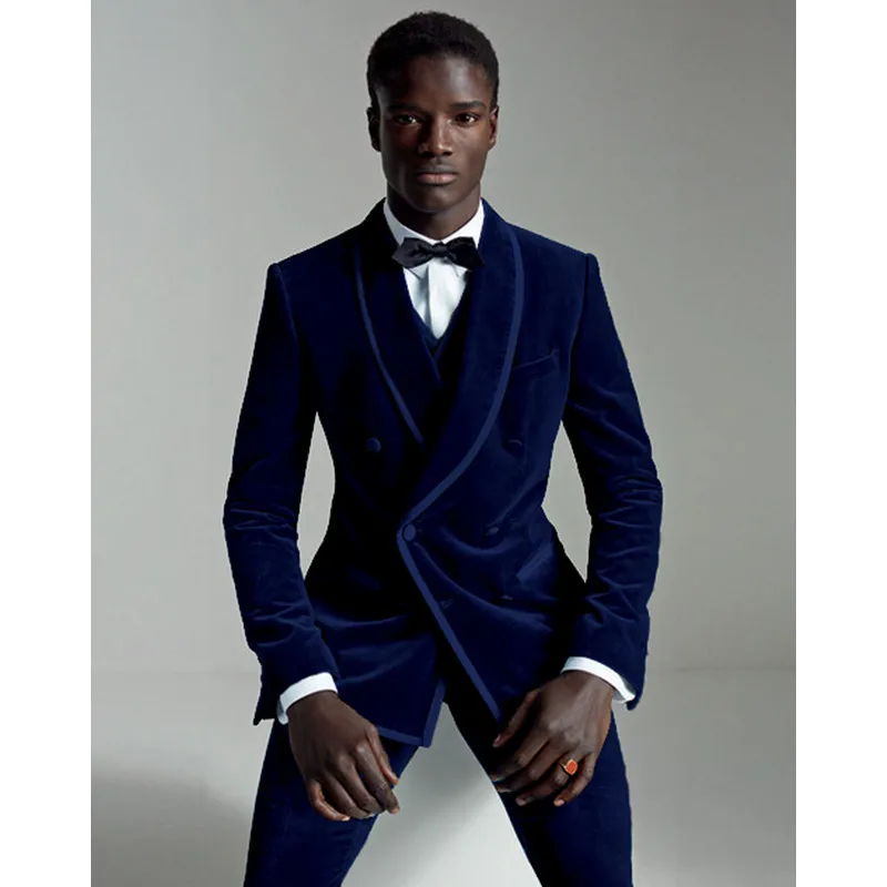 2017-Latest-Coat-Pant-Designs-Blue-Velvet-Shawl-Lapel-Men-Suit-Formal-Skinny-Groom-Stage-Blazer3