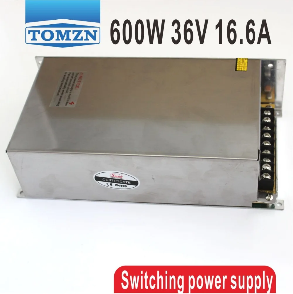 600W 36V 16.6A 110V input Single Output Switching power supply for LED Strip light AC to DC
600W 36V 16.6A 110V input Single Output Switching power supply for LED Strip light AC to DC