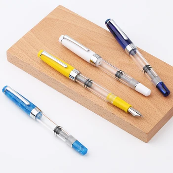 1pc Luxury Transparent Acrylic Fountain Pen Fine Nib Large Capacity Ink Pens Nice Quality Business Office Gift Writing Pens
1pc Luxury Transparent Acrylic Fountain Pen Fine Nib Large Capacity Ink Pens Nice Quality Business Office Gift Writing Pens
