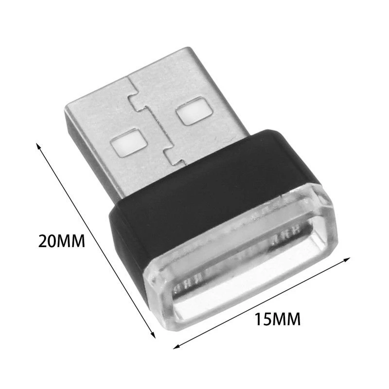 Car Atmosphere Lights 1pc Mini USB LED Car Interior Light Colorful Neon Atmosphere Ambient Lamp Red/Blue/White/Purple