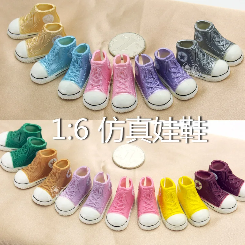 1pair 3.5cm Fashion Plastic Doll Canvas Snooker Shoes for Blythe BJD Dolls, Ball Joints Doll mini shoes Accessory
1pair 3.5cm Fashion Plastic Doll Canvas Snooker Shoes for Blythe BJD Dolls, Ball Joints Doll mini shoes Accessory