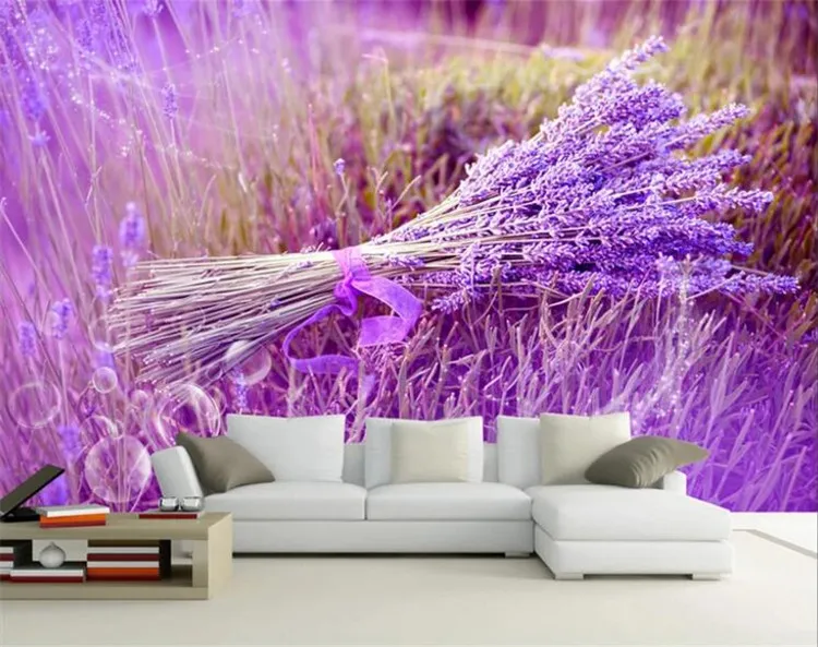Custom 3d photo wall paper Lavender personality wall mural wallpaper painting Home wall Decor any size
Custom 3d photo wall paper Lavender personality wall mural wallpaper painting Home wall Decor any size