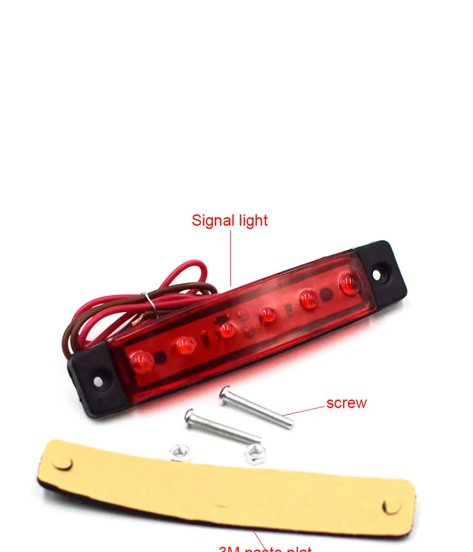 DC 12V 24V Auto External Light Source Red Blue Yellow Green White SMD LED Brake Lamps Truck Car Turn Signal Light Bulbs (8)