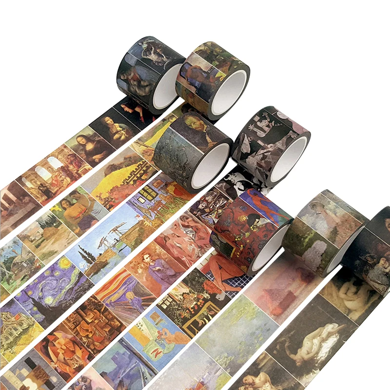 Creative Classical Famous Western Painting Adhesive Washi Tape DIY Scrapbooking Masking Tape School Office Decoration Supply
Creative Classical Famous Western Painting Adhesive Washi Tape DIY Scrapbooking Masking Tape School Office Decoration Supply
