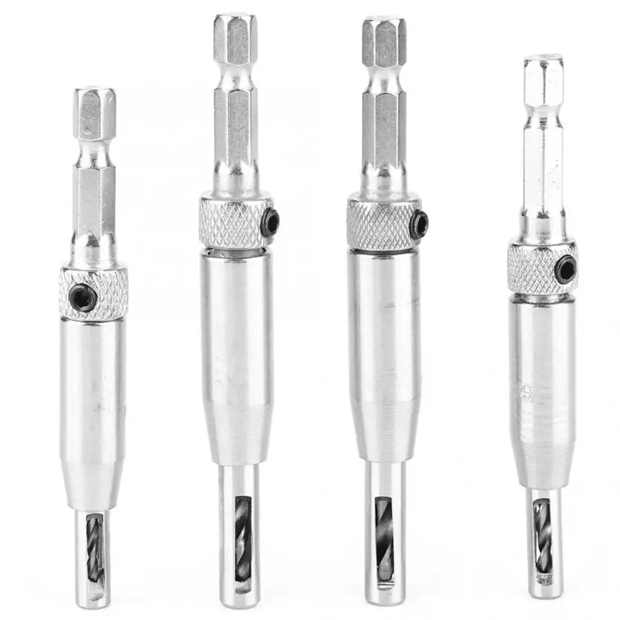 4pcs Coated HSS Drill Saw Carpenter Self Centering Hinge Drill Bits Set Door Cabinet Window Drilling DIY Woodworking Tools
4pcs Coated HSS Drill Saw Carpenter Self Centering Hinge Drill Bits Set Door Cabinet Window Drilling DIY Woodworking Tools