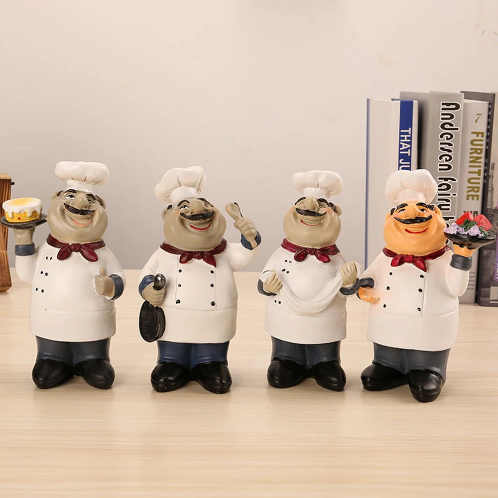 Resin Chef Figurine Statue Ornament for Home Bar Restaurant Kitchen Decoration Crafts Gift
Resin Chef Figurine Statue Ornament for Home Bar Restaurant Kitchen Decoration Crafts Gift