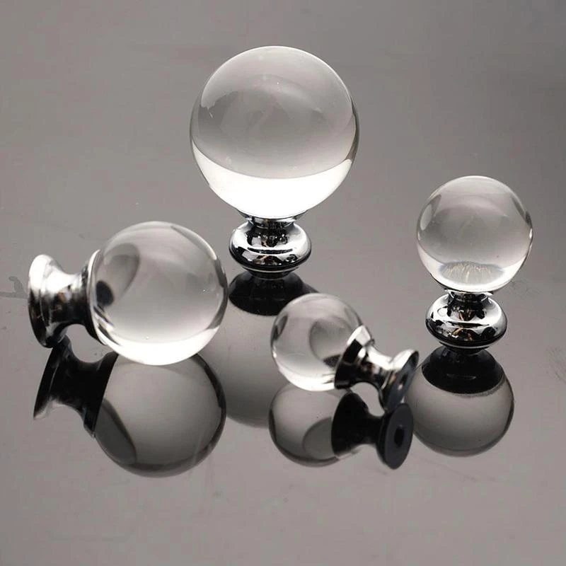 Crystal Door Knobs Drawer Cabinet Cupboard Furniture Kitchen Handle Pull Decor