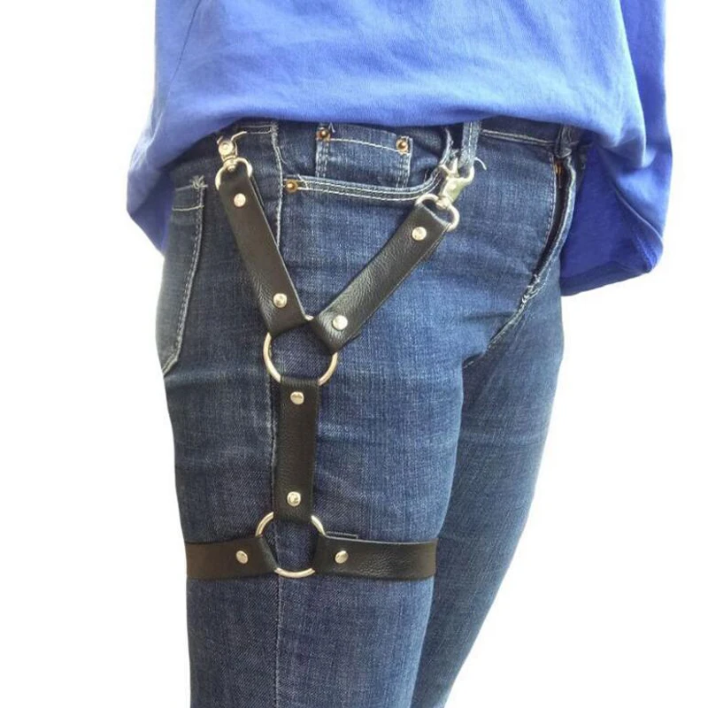 2018 New Trendy black leather thigh Bondage Cage Summer sexy Night Club Boho Body Jewelry Leg Harness Suspenders Party Straps
2018 New Trendy black leather thigh Bondage Cage Summer sexy Night Club Boho Body Jewelry Leg Harness Suspenders Party Straps