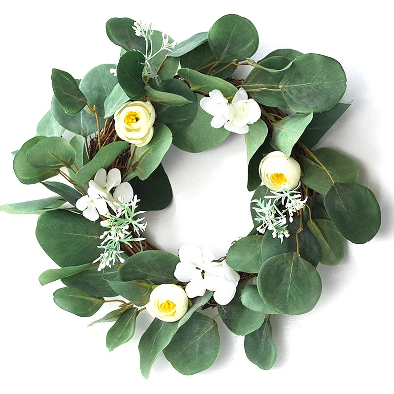 35cm Artificial Green Leaves Flower Wreath Door Window Hanging Artificial Flower Garland for Christmas Wedding Decoration
35cm Artificial Green Leaves Flower Wreath Door Window Hanging Artificial Flower Garland for Christmas Wedding Decoration