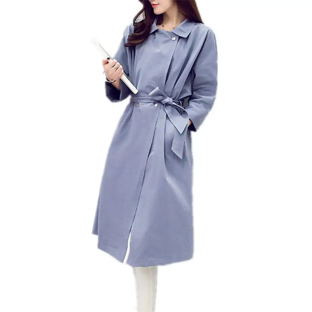 Women Fashion Long Trench Coat Spring Autumn Women's Wool Blend Overcoat Female Double Breasted With Belt Trenchcoat
Women Fashion Long Trench Coat Spring Autumn Women's Wool Blend Overcoat Female Double Breasted With Belt Trenchcoat