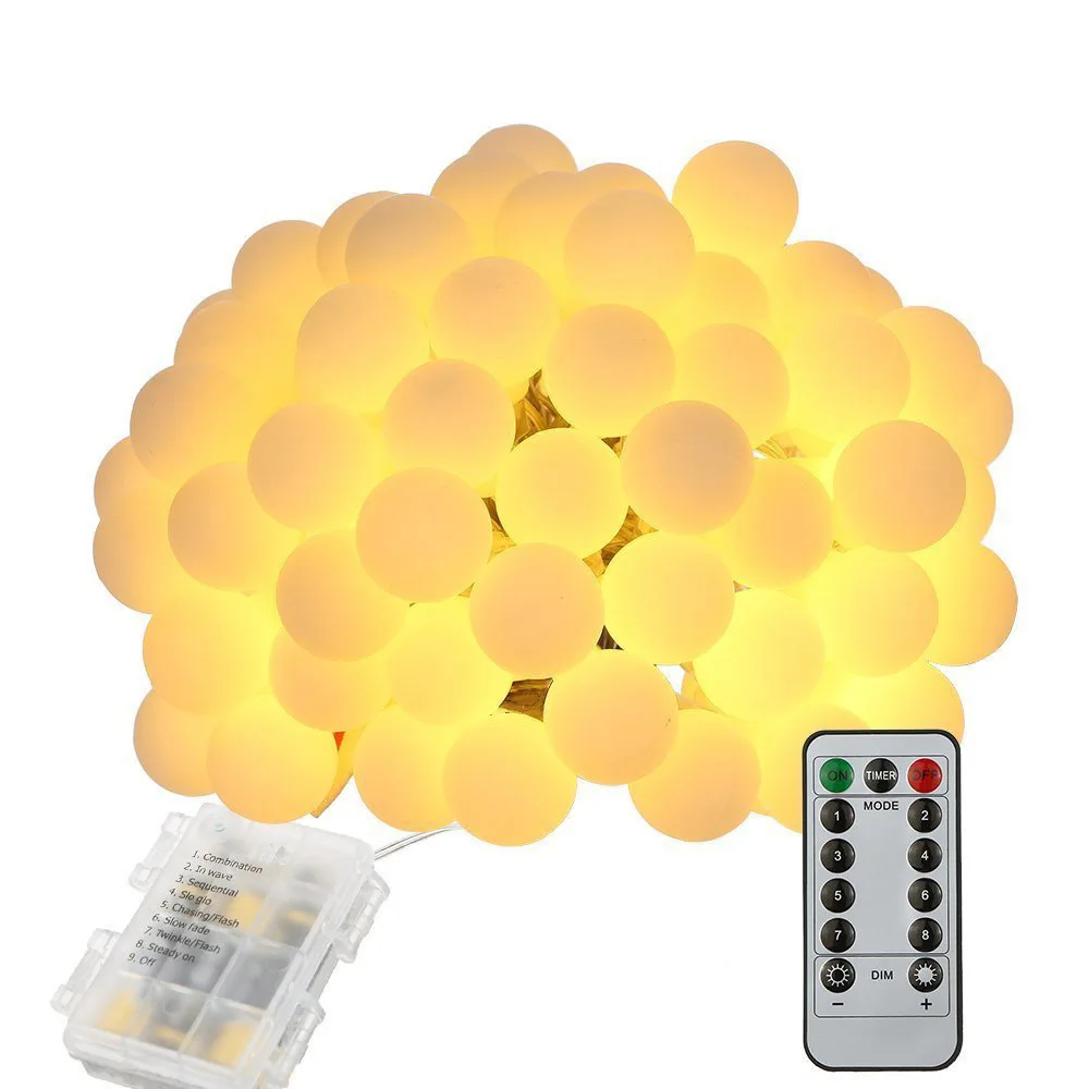 High-end remote control IP44 Outdoor LED String Lights 5M 50LEDS Warm White Christmas Garland Holiday Wedding party decoration
High-end remote control IP44 Outdoor LED String Lights 5M 50LEDS Warm White Christmas Garland Holiday Wedding party decoration