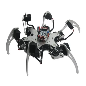 With MG996R Servos and Controller Full Set for Arduino DIY RC Toy 18DOF Aluminium Hexapod Spider Six Legs Robot Kit
With MG996R Servos and Controller Full Set for Arduino DIY RC Toy 18DOF Aluminium Hexapod Spider Six Legs Robot Kit
