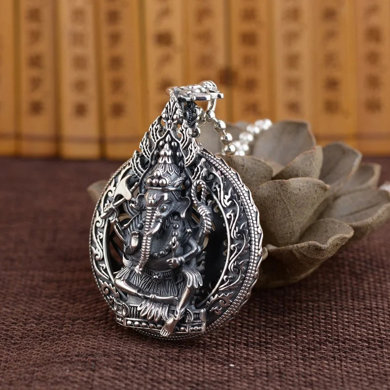 100% 925 Silver Thailand Ganesh Pendant Neckalce Sterling Wealth God Pendant Necklace Good Luck Wealth Buddha Amulet
100% 925 Silver Thailand Ganesh Pendant Neckalce Sterling Wealth God Pendant Necklace Good Luck Wealth Buddha Amulet