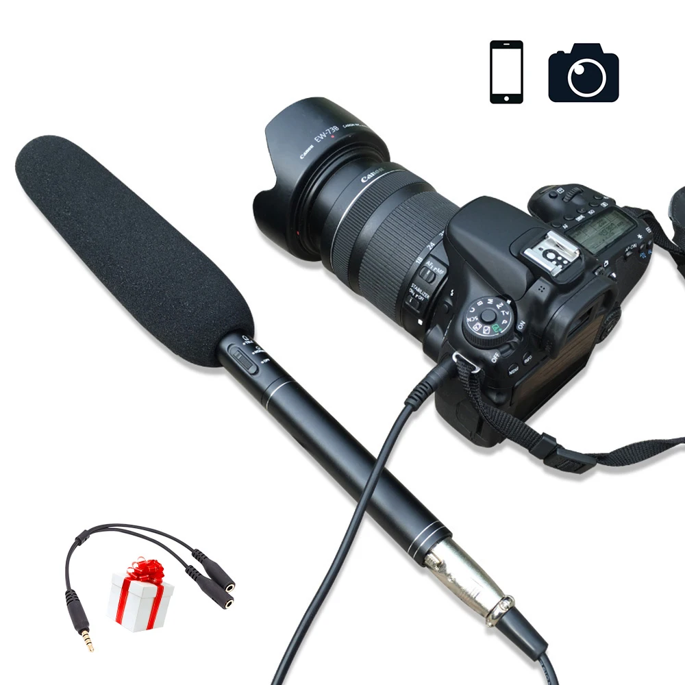 Ulanzi Handheld Video Microphone Interview Mic For iPhone X/8 7 Plus Smartphone Android DSLR Camera Nikon Canon Sony Camcorders
Ulanzi Handheld Video Microphone Interview Mic For iPhone X/8 7 Plus Smartphone Android DSLR Camera Nikon Canon Sony Camcorders