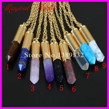 Nature Crystal/Gems Point Bullet Necklace Real Casing Pendant Drusy Quartz Druzy Pendant Necklace
Nature Crystal/Gems Point Bullet Necklace Real Casing Pendant Drusy Quartz Druzy Pendant Necklace