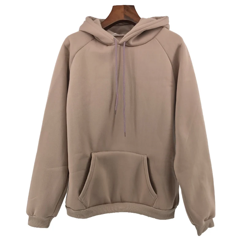 Фото Толстовка женская с капюшоном однотонная|women hoodies sweatshirts|hoodie - купить