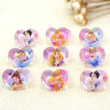 12 teil/los Prinzessin Kristall Acryl Kinder Finger Ringe Party Kostüm Geburtstag Gastgeschenke Geschenke Party Supplies(China)