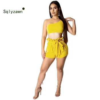 Two Piece Set Yellow Orange Crop Top + Shorts Suit Sexy One Off Shoulder Sleeveless Bodycon Summer Suit Casual Femme Tracksuit
Two Piece Set Yellow Orange Crop Top + Shorts Suit Sexy One Off Shoulder Sleeveless Bodycon Summer Suit Casual Femme Tracksuit