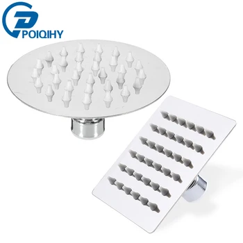 Chrome Rainfall Bathroom Shower Head 6 Inch Mini Shower Head Round and Square Ultrathin Stainless Steel Top Bathtub Sprayer
Chrome Rainfall Bathroom Shower Head 6 Inch Mini Shower Head Round and Square Ultrathin Stainless Steel Top Bathtub Sprayer