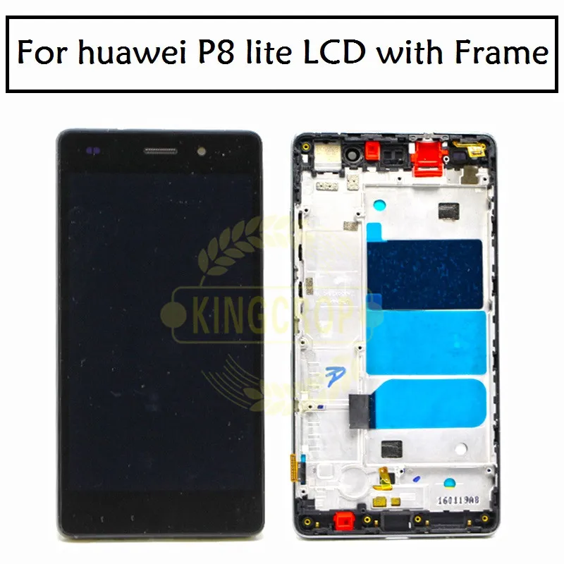 ЖК-дисплей для HUAWEI P8 Lite дисплей сенсорный экран дигитайзер сменный ALE-L21 P8LITE L04 с