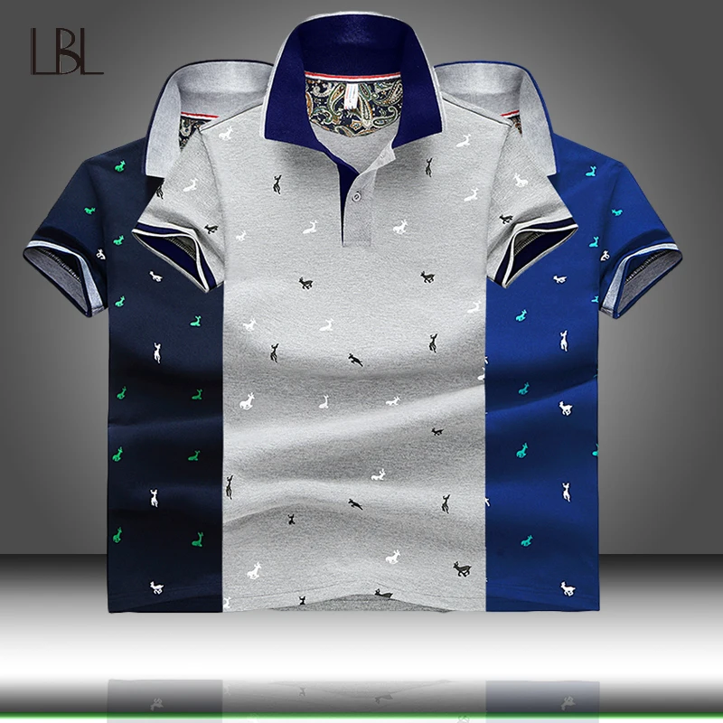 2019 Summer Deer Printed Stand Collar Polo Shirt Men Short Sleeve Casual Mens Shirts Slim Fit Polo Homme Cotton Men's Polos Male
2019 Summer Deer Printed Stand Collar Polo Shirt Men Short Sleeve Casual Mens Shirts Slim Fit Polo Homme Cotton Men's Polos Male