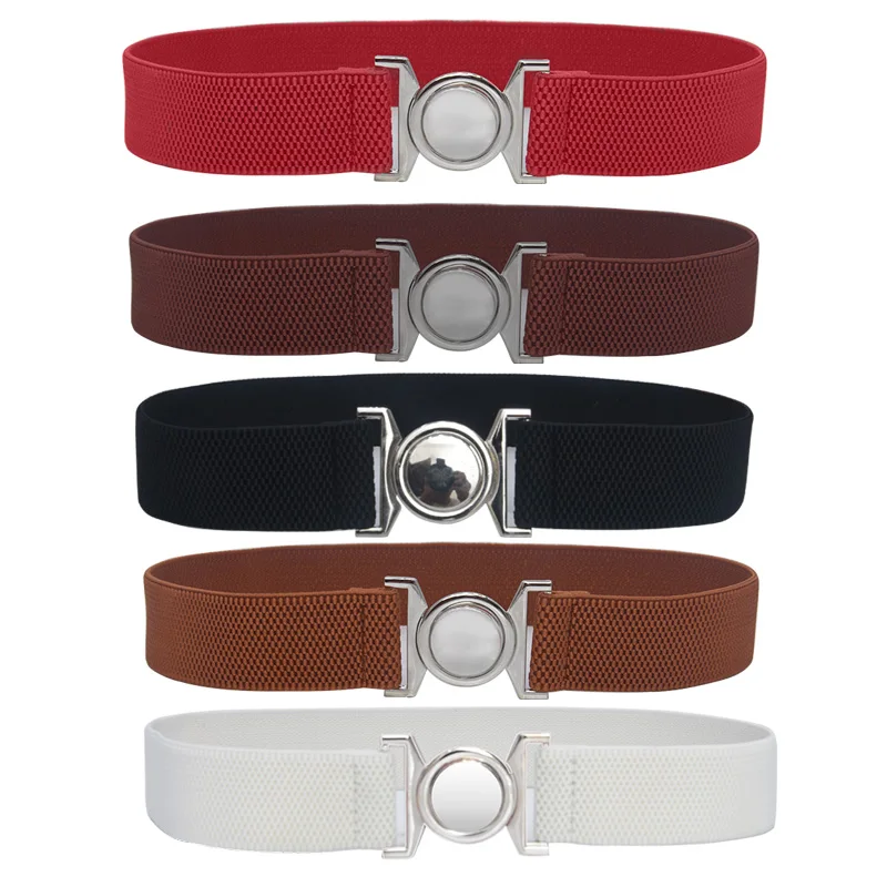 Silver buckle high waist belt women elastic belts for dresses Designer Brand Luxury Women waistband female fashion Stretch Cinch
Silver buckle high waist belt women elastic belts for dresses Designer Brand Luxury Women waistband female fashion Stretch Cinch