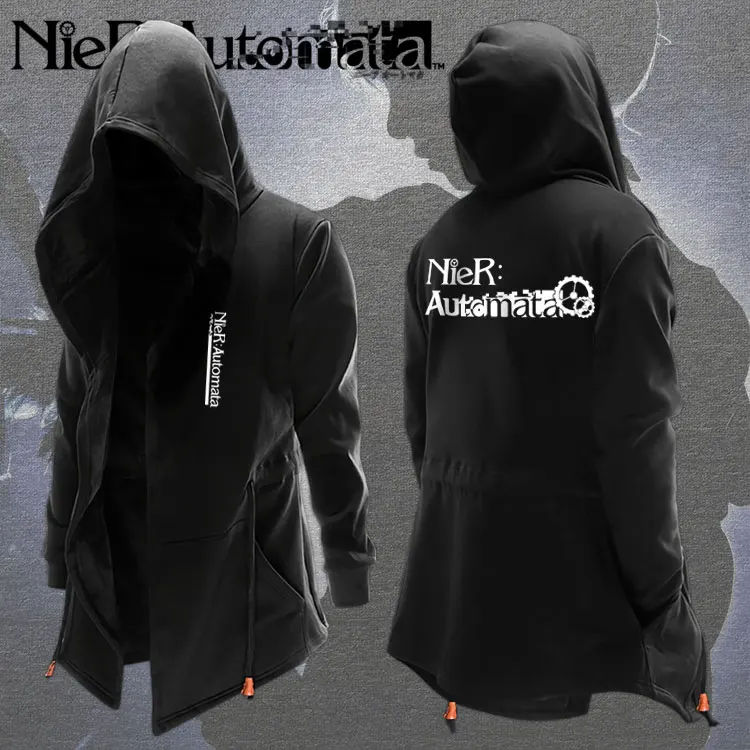 Japan Aniem NieR:Automata Cosplay Hooded Hoodie Sweatshirt Autumn&Winter MD-LONG Trench Coat Men Women Casual Dust Coat Tops
Japan Aniem NieR:Automata Cosplay Hooded Hoodie Sweatshirt Autumn&Winter MD-LONG Trench Coat Men Women Casual Dust Coat Tops