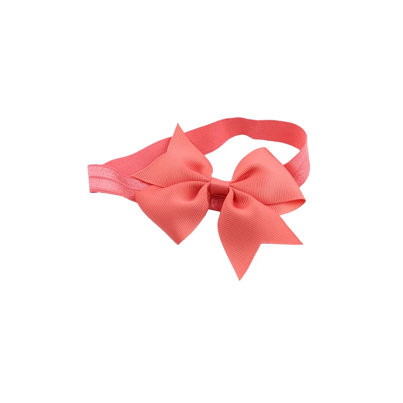 Lovely Printed Floral Fabric Bow Headband Striped Dots Knot Elastic Nylon Hair Band For Girl Children Headwear (2)