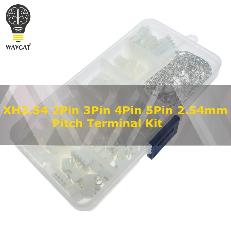 

230Pcs XH2.54 2P 3P 4P 5 Pin 2.54mm Pitch Terminal Kit / Housing / Pin Header JST Connector Wire Connectors Adaptor XH Kits TJC3