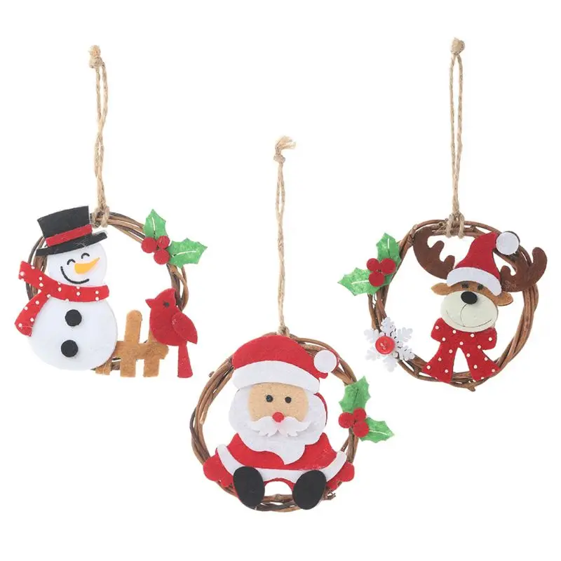 Christmas Rattan Wreaths Pendant Old Man Snowman Deer Xmas Front Door Hanging Decoration Home decor
Christmas Rattan Wreaths Pendant Old Man Snowman Deer Xmas Front Door Hanging Decoration Home decor
