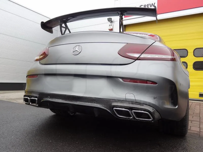 2016-2018 Mercedes Benz C205 C63 Coupe OEM Style Rear Diffuser CF (103)