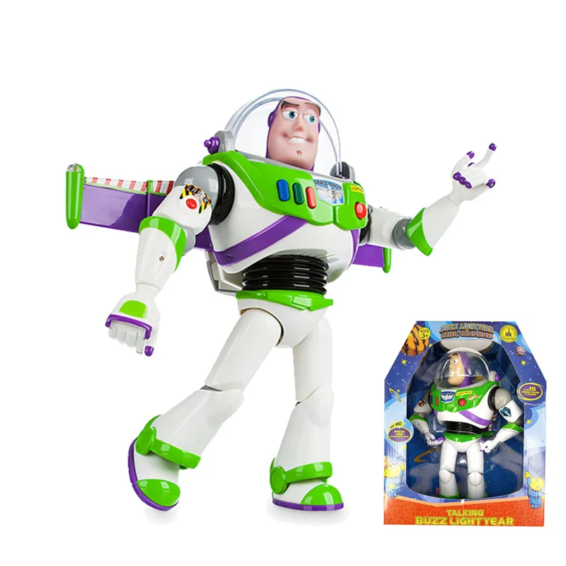 30cm Pixar Toy Story 3 4 Buzz Lightyear Talking Lights Speak English Action Figures Model Doll Limited Collection Toys
30cm Pixar Toy Story 3 4 Buzz Lightyear Talking Lights Speak English Action Figures Model Doll Limited Collection Toys
