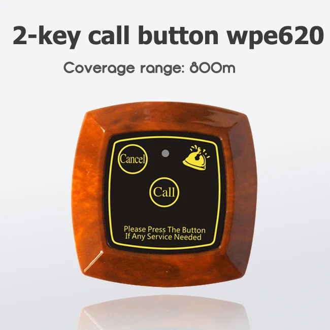 433Mhz two keys call button :Call, Cancel, waiter call,wireless guest paging system transmitter, call bell
433Mhz two keys call button :Call, Cancel, waiter call,wireless guest paging system transmitter, call bell