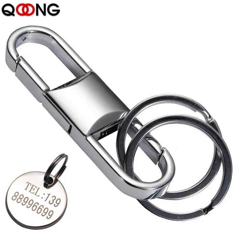 QOONG Custom Lettering Fashion Key Chain Double Loops Pants Buckle Key Ring Waist Belt Clip Key Holder Metal Car Keychain Y60
QOONG Custom Lettering Fashion Key Chain Double Loops Pants Buckle Key Ring Waist Belt Clip Key Holder Metal Car Keychain Y60