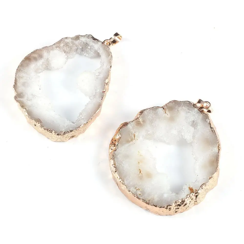 Natural Stone Irregular Pendants Agates Crystal Charms for DIY Necklace Jewelry Making
Natural Stone Irregular Pendants Agates Crystal Charms for DIY Necklace Jewelry Making
