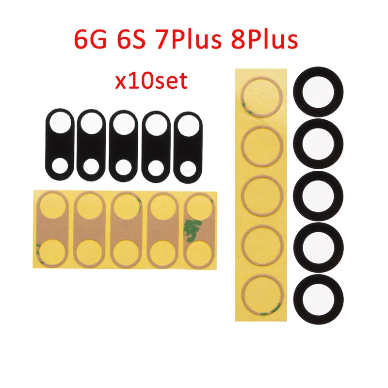 10pcs/set Back Camera Glass for iPhone X 7 8 Plus 6 6S 6 Plus 7G 8G 6G 7Plus Rear Camera Cover Lens 3M Sticker Holder Parts
10pcs/set Back Camera Glass for iPhone X 7 8 Plus 6 6S 6 Plus 7G 8G 6G 7Plus Rear Camera Cover Lens 3M Sticker Holder Parts