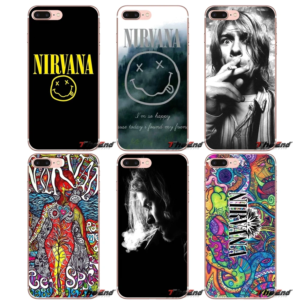 Чехол для Huawei G7 G8 P7 P8 P9 Lite Honor 4C 5X 5C 6X Mate 7 8 9 Y3 Y5 Y6 II 2 Pro 2017 Nirvana Smiley Face Logo Rock Band |