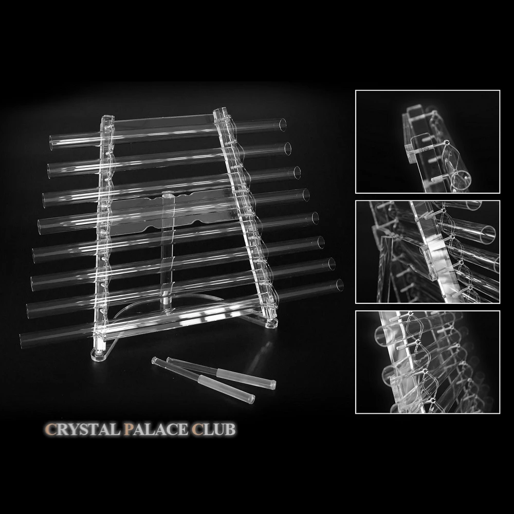 NEW UPDATED quartz crystal singing harp C D E F G A B C 8 notes and free Aluminum alloy box and crystal mallets
NEW UPDATED quartz crystal singing harp C D E F G A B C 8 notes and free Aluminum alloy box and crystal mallets