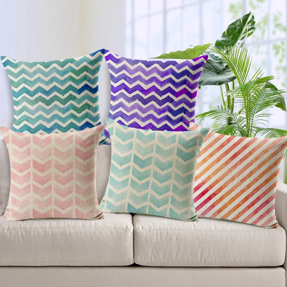 Cotton Linen Heavy Duty Handmade Throw Pillow Case Invisible Zipper Cushion Cover Home Decor 18'' x 18'',Color Geometric Lines
Cotton Linen Heavy Duty Handmade Throw Pillow Case Invisible Zipper Cushion Cover Home Decor 18'' x 18'',Color Geometric Lines