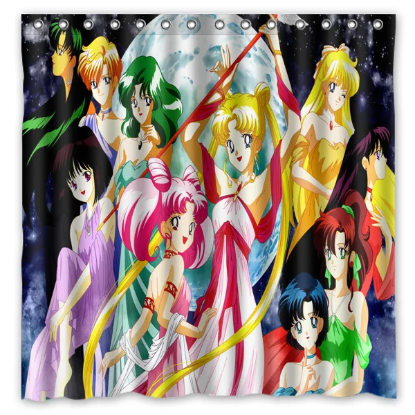 Sailor Moon Waterproof Shower Curtain Polyester Fabric Bath Bathing Bathroom Curtains with Hooks Home Decor
Sailor Moon Waterproof Shower Curtain Polyester Fabric Bath Bathing Bathroom Curtains with Hooks Home Decor