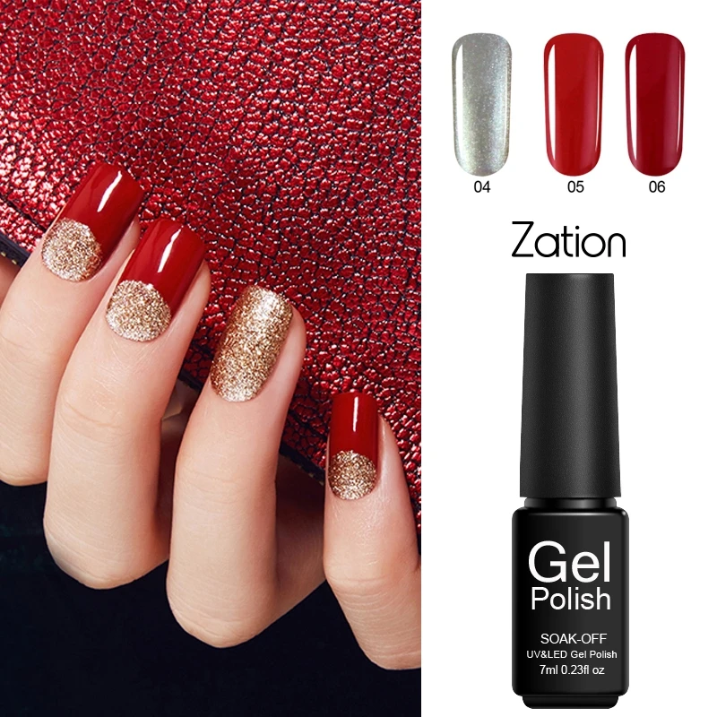 Zation 7ml Colorful Gel Nail Polish Soak Off UV LED Nail Art Decorations Long Lasting 29 Pure Color Lucky Gel Varnish Manicure
Zation 7ml Colorful Gel Nail Polish Soak Off UV LED Nail Art Decorations Long Lasting 29 Pure Color Lucky Gel Varnish Manicure