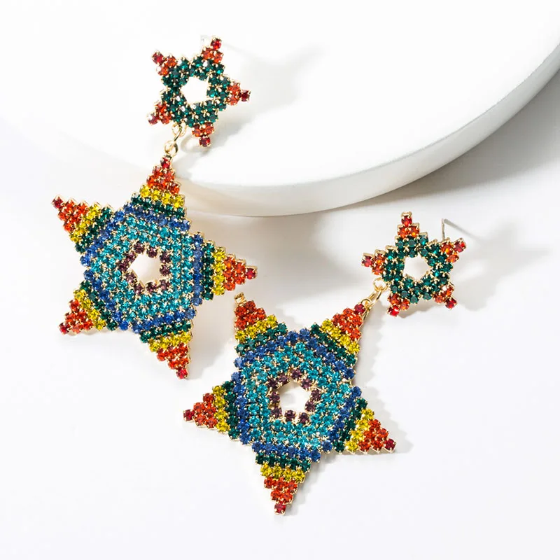 New Fashion Drop Earrings Jewelry Earrings European Acrylic Flower Hanging Dangle Geometric Women Earings Statement With Stars
New Fashion Drop Earrings Jewelry Earrings European Acrylic Flower Hanging Dangle Geometric Women Earings Statement With Stars