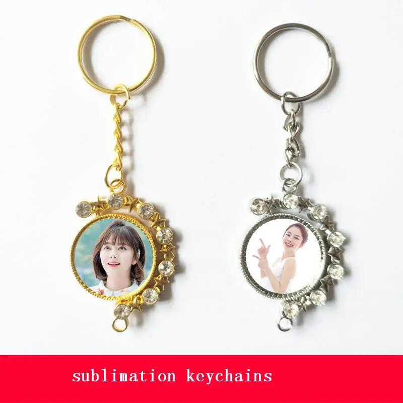 blank sublimation keychains for women fashion moon key ring for sublimation with drill new style design wholesales
blank sublimation keychains for women fashion moon key ring for sublimation with drill new style design wholesales