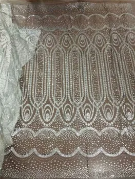Elegant silver tulle lace fabric French net lace fabric with glitter for evening dress UN78(5yards/pc)
Elegant silver tulle lace fabric French net lace fabric with glitter for evening dress UN78(5yards/pc)
