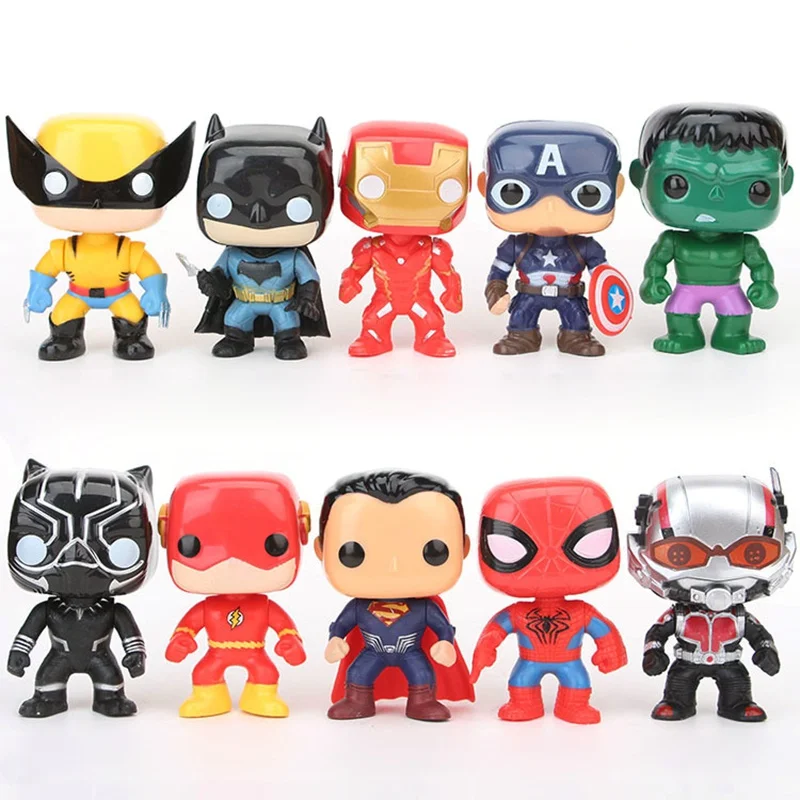 Action 10Pcs/set Funko PVC Model Toys Marvel Hero Ant-man Ironman Panther Wolverine toy Figure Captain Marvel Collectable Gift
Action 10Pcs/set Funko PVC Model Toys Marvel Hero Ant-man Ironman Panther Wolverine toy Figure Captain Marvel Collectable Gift
