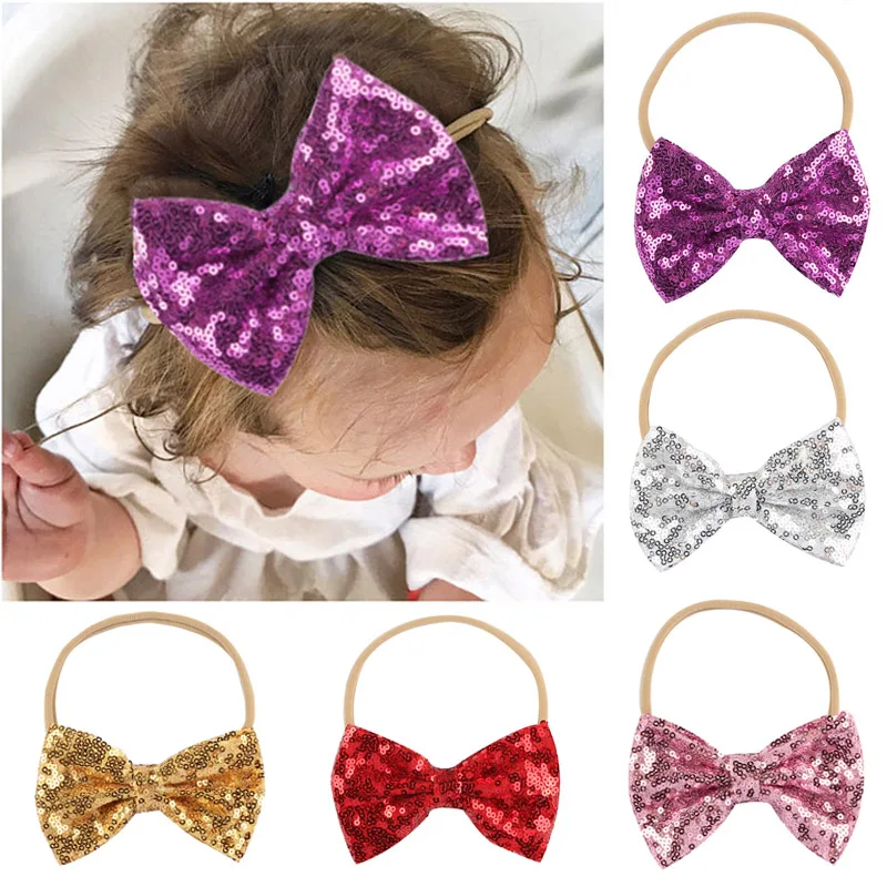 Sequin Bowknot Baby Headband Elastic Baby Girl Bows Headbands Turban Flower Hair Band Kids Party Haarband Hair Accessories
Sequin Bowknot Baby Headband Elastic Baby Girl Bows Headbands Turban Flower Hair Band Kids Party Haarband Hair Accessories