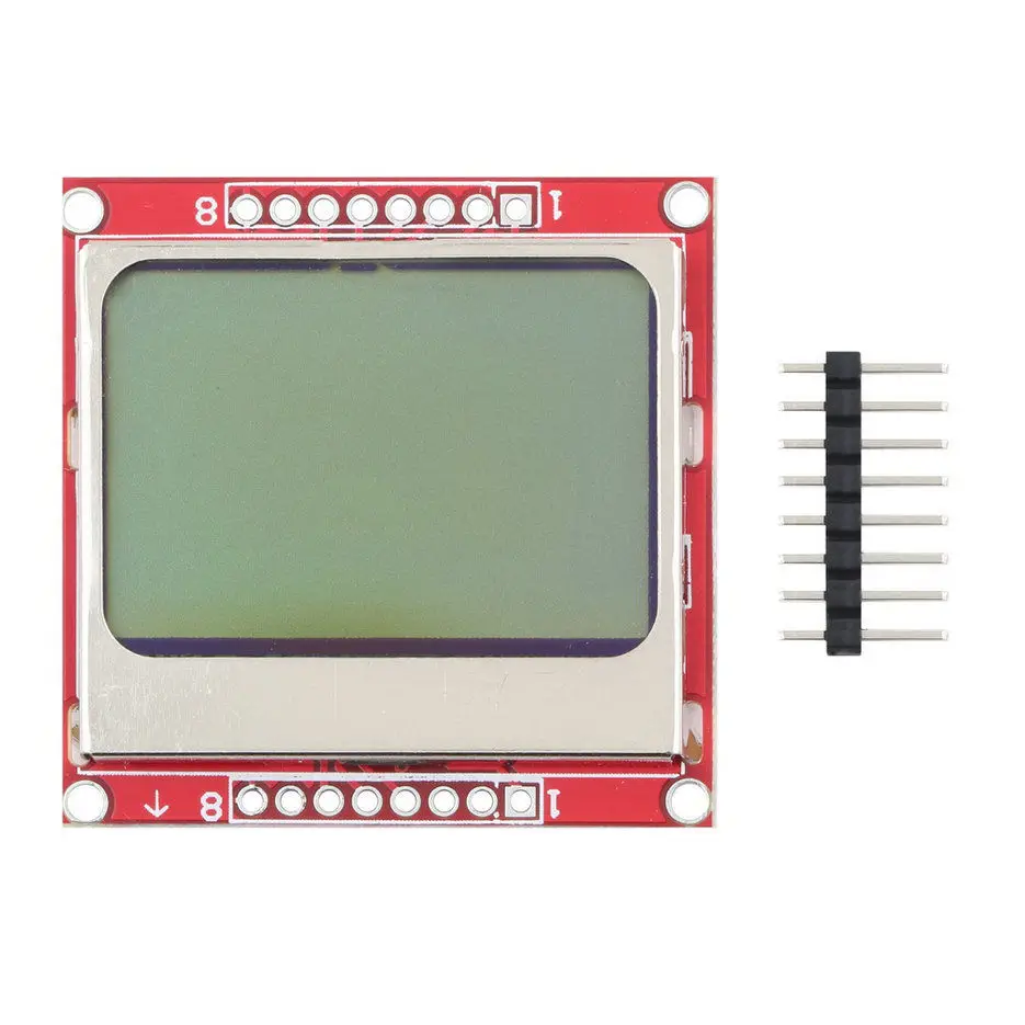 1PCS LCD Module Display Monitor White backlight Blue backlight adapter PCB 84*48 84x84 Nokia 5110 Screen for Arduino
1PCS LCD Module Display Monitor White backlight Blue backlight adapter PCB 84*48 84x84 Nokia 5110 Screen for Arduino