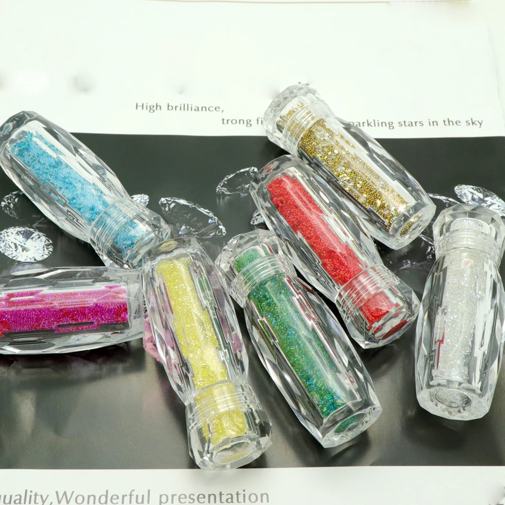 1 Bottle Crystal Nail Gems Rhinestones Glass Caviar Tiny 3D Nagel Accessoires DIY Colorful Glitter Nail Art Decorations
1 Bottle Crystal Nail Gems Rhinestones Glass Caviar Tiny 3D Nagel Accessoires DIY Colorful Glitter Nail Art Decorations
